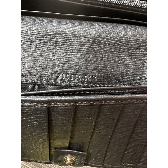 Gucci Black Long Bifold Wallet with Silver Belt Buckle - Picture 5 of 16